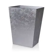 Mike and Ally Eos Silver Leaf Wastebasket
