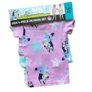 Bluey Girls 4 Piece Pajama Sets Cotton