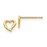 14k Madi K Children's Heart Post Earrings GK710