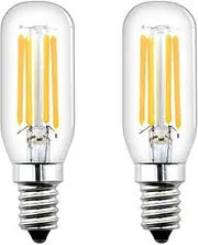 Bonlux 4W E14 T26 LED Cooker Hood Bulb, T26 Tubular Cool White 6000K 400lm Mini Filament Light Bulb, 40W Halogen Replacement for Fridge/Freezer/Extractor/Cooker Hood, E14 Small Edison Screw(2 pcs)