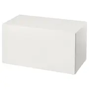 SMÅSTAD bench with toy storage, white/white, 90x52x48 cm