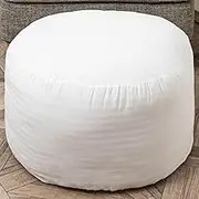 Asuprui Pouf Filler PP Cotton Footstool Pouf Stuffing Pouf Insert Ottoman Filler Bean Bag Filler 20x20x12 Inches Round