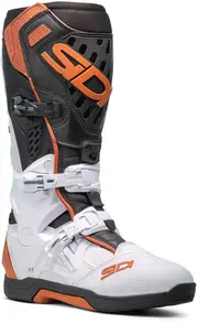 Sidi Crossair Motocross Boots, white-red, Size 45 for Men White Red