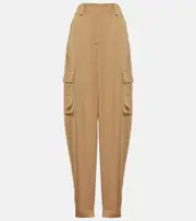 [Joseph] Joseph Treveris high-rise tapered pants AU 10 brown