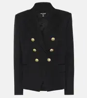 [Balmain] Balmain Double-breasted wool blazer UK 16 black