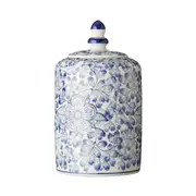 Claymont Leaves Lidded Jar 23x13.5cm