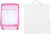 FOYTOKI Red Gel Polish Set Manicure Stamper Kit Nail Art Stamping Stamper Scraper Set Nail Art Stamp Kit Manicure Tool