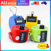 Hand Tally Counter 4 Digital Display Mechanical Manual Count Click Finger NV