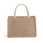 Burlap Tote Bags Blank Jute Beach Shopping Handbag Gift Bags With Handle