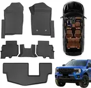 CHYYPATH for Ford Everest Next-GEN 2022-2025 car mats XPE 3D Floor Mats Accessories All Weather Car Mat