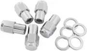 Aeroflow 0.750 Shank Closed Nuts 7/16 Chrome 7/16-20" Wheel (5) - AF3041-7000
