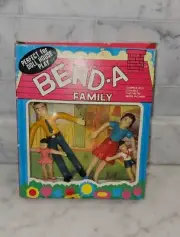 Vintage 1960s Bend-A Family Dollhouse Toys Poseable And Bendable NEW, FREE SHIP