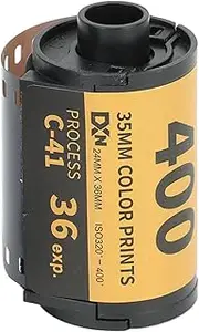35mm Film, Professional 320‑400 Degrees ISO 35mm Film Roll Wide Exposure Camera Film, High Definition High Resolution Color Print Film Color Negative Film for 135 Cameras (36 Sheet)