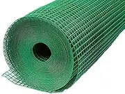 MESH MASTERS PVC Coated Weld Wire Garden Fencing Iron net with12MM Anti Bird 5feet/20feet Netting Uv Stablized with 6 Months Guarantee Free 1 Cutter,100 PVC Wire Tags