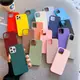 Candy Matte Silicone cases case for iphone 13 12 11 pro max