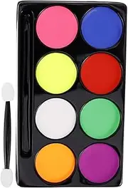 Kids' Stage Makeup Palette 8 Color Oil Paint Non-smudge Long-lasting for Festivals Parties School Events