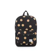 HERSCHEL POP QUIZ YOUTH BACKPACK BLACK/GOLD POLKA DOT