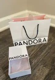New Pandora Shopping Gift Bag with Box Empty Bracelet Ring Charm Box Free Ship