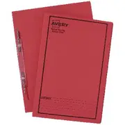 Avery Spiral Spring File Foolscap Red with Black Print