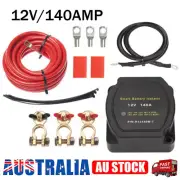 12V Dual Battery System Isolator Voltage Sensitive Relay with Cables Wiring Kit