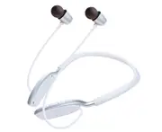 Bluetooth 5.0 Magnetic Neckband Waterproof Stereo Sports Earphone Headset with Mic-White