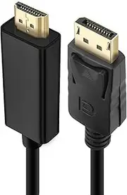 TAVICE 4K x 2K Resolution DisplayPort (DP) to HDMI Cable, 1.8M / 6ft Display Port DP to HDMI Cable Male to Male Full HD 1080P High Speed Display Port