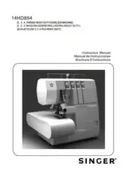 SINGER HD Overlock Serger 14HD854 Sewing Operation Instruction Manual PDF print