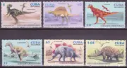 SELLOS CUBA 2006 FAUNA ANIMALES PREHISTORICOS 6 VALORES NUEVOS MNH