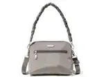 BAGGALLINI Dome AntiTheft RFID protection nylon crossbody bag - Sterling silver