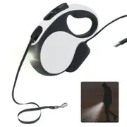 Heavy Duty Rechargeable Led Flashlight Retractable Pet Leash for Small, Medium Dogs with one Button Break & Lock