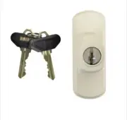 Anderson Newbury Exter Sliding Door lock Left white color