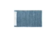 Algodon Polyester Lawson Plush Bath Soft Non-Slip Floor Mat Denim 50x80cm