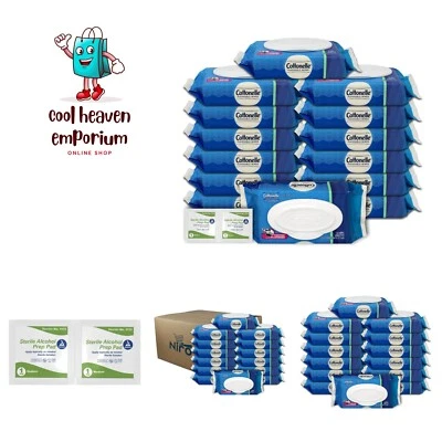 Assortment | Flushable Wipes: 14 Packs of 42-588 Wipes Flushable Wet Wipes Pl...