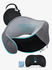 Travel Pillow Memory Foam Neck Pillow 360-Degree Support
