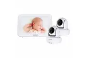 Oricom Secure SC875 Touchscreen 5" Premium Baby Video Monitor Twin Camera Pack