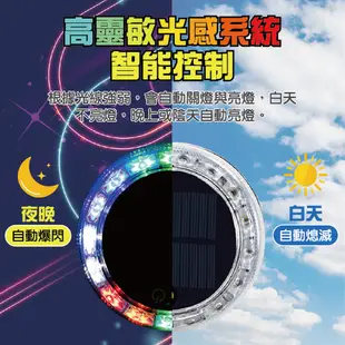 太陽能爆閃警示燈 太陽能爆閃燈 太陽能LED燈 七彩警示燈 磁吸開關磁控 防追尾貨車警示燈 LED燈 (1.7折)