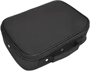 Healvian Large Capacity Hairdresser Scissor Storage Bag, Barber Haircut Tool Organizer, Hairstylist Travel Case, Black Fabric