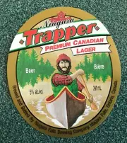 Trapper Beer Bottle Label, Niagara Brewing , Canada