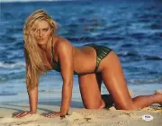 LINDSEY VONN WORLD & OLYMPIC SKI CHAMP & MODEL SIGNED SEXY S.I. PHOTO PSA