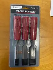 Task force 3 pc wood chisel set. p/n 0270117 (new)