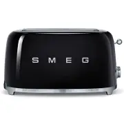Smeg 50's Retro Style Aesthetic 4 Slice ToasterBlack. TSF02BLAU