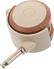 TOYANDONA Crib Casters Caster Wheels Rubber Crib Silent Rod Wheel Chair Replacement Parts Replacement Wheels for Drive Bedside Table Rubber Roller Small Casters Swivel Caster Wheel Beige