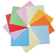 6 Inch Origami Paper,600 Sheets Craft Colored Paper - 10 Vivid Colors,Double Sided Colored Square Paper,Origami Kit Gifts for Children