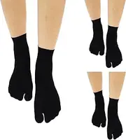 [Yuyeran] 3 Pairs Thin Split Toe Socks Breathable Tabi Flip Flop Socks Casual Sandal Japanese Filar socks
