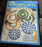Kitchen Sets To Crochet Leisure Arts Leaflet 2468 6 potholders 6 pages