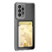 For Samsung Galaxy A34 5G Case, Card Bag Shockproof Cover, Clear