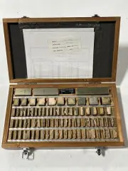 NOS 81 PC Square Gage Block Set ABS Import 101-0005 Grade 3 As-1 Gauge Steel