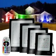 Waterproof RGB LED Flood light 50W 100W 200W Spotlight Garden Outdoor Floodlight