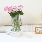 Plastic Hydroponics Flowerpot Round Square Box Planter Transparent Vase