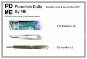 Scalpel Blades #15 (sealed and sterile) x 10, and Handle 1 x # 3